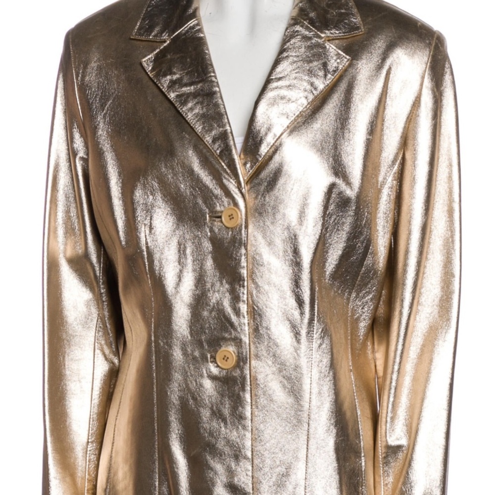 Andrew Marc Leather Blazer